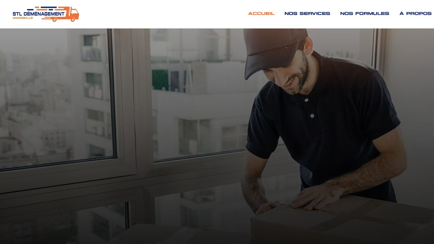 Capture du site de STL Déménagement